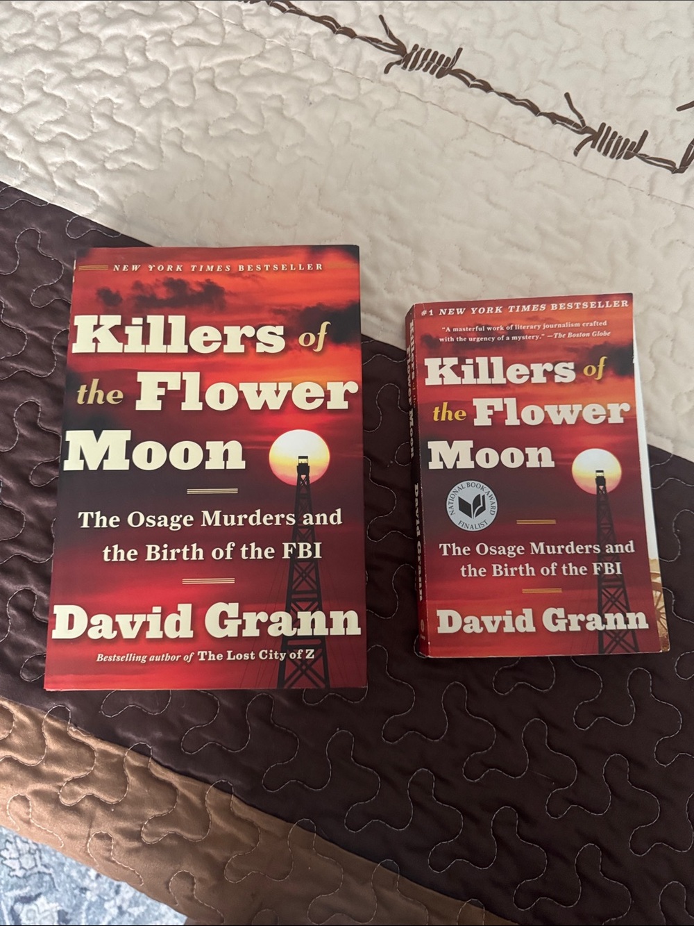 Killers of the Flower Moon Decorative Book Cover - Red